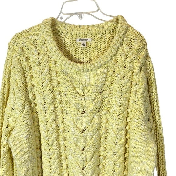 GOODTHREADS NEW Women's size XL Buttercream long sleeve knit crewneck Sweater - Picture 2 of 7